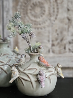 Vaas Birdy groen 14cm