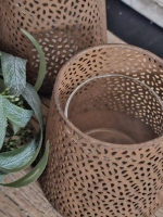 Rusty Glow &ndash; Roestkleurige Waxinelichthouder