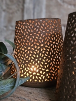 Rusty Glow &ndash; Roestkleurige Waxinelichthouder