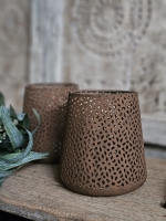 Rusty Glow &ndash; Roestkleurige Waxinelichthouder