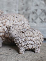 Decoratief Beeldje Schotse Hooglander &ndash; licht bruin klein