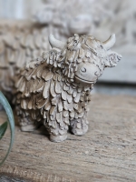 Decoratief Beeldje Schotse Hooglander &ndash; donker bruin klein