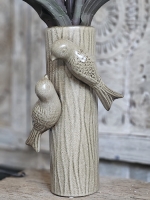 Vaas "Vogelliefde" met Houtlook