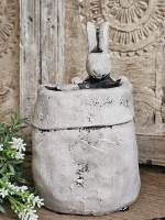 Konijnen Plantenpot Groot &ndash; Grijs Rustic