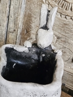 Konijnen Plantenpot Klein &ndash; Grijs Rustic