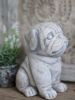 Rustiek honden Beeldje &ndash; Beton Decoratie
