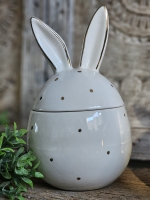 Bunny Dots &ndash; Decoratieve Voorraadpot Konijn Groot