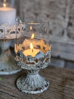 Crownlight &ndash; Kandelaar met Glazen Windlicht Klein