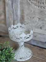 Crownlight &ndash; Kandelaar met Glazen Windlicht Groot