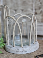 Rustic Light &ndash; Windlicht met Rotan Klein