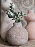 Earth Sphere &ndash; Ronde Vaas in Warm Aardebruin