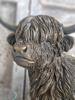 Beeldje Schotse hooglander groot bruin