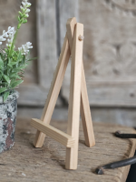 Houten mini ezel voor tegeltje